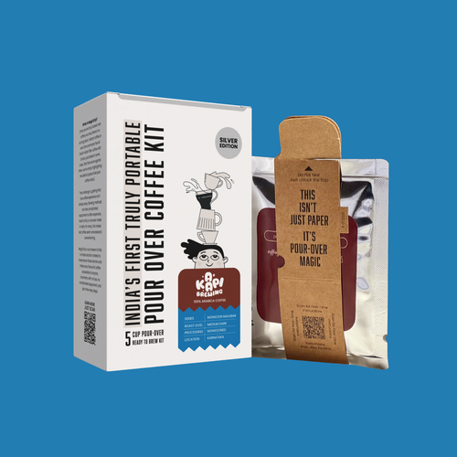 Monsoon Malabar Pour Over Coffee Kit | Medium Dark Roast